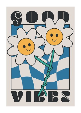 Poster Good Vibes Smileys