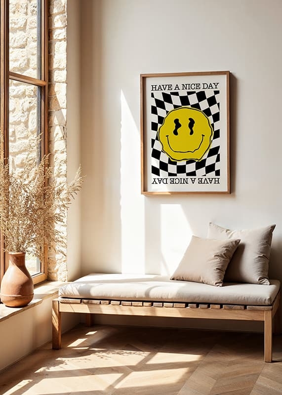 Poster Smiley Yellow And Black crossfade