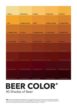 Poster 40 Shades Of Beer