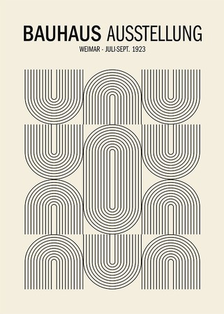 Poster Bauhaus Ausstellung No2