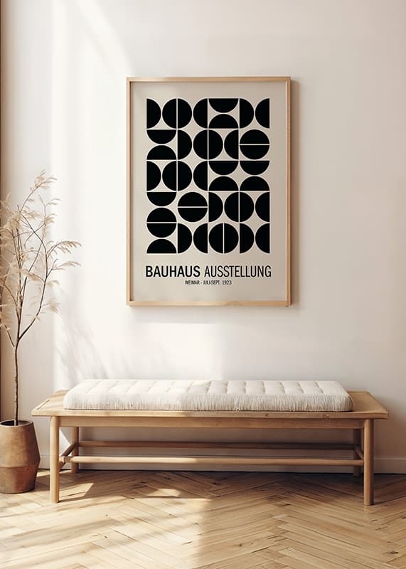 Poster Bauhaus Ausstellung No1 crossfade