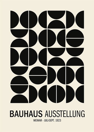Poster Bauhaus Ausstellung No1