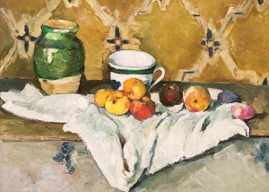 Still Life With Jar Cup And Apples By Paul Cézanne-3