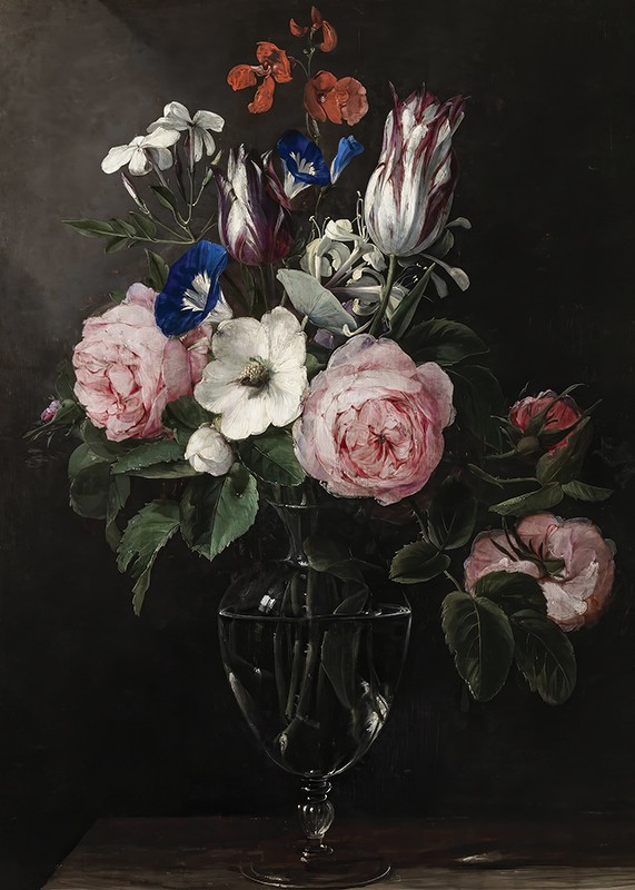 Flowers In A Vase By Jan Brueghel-3