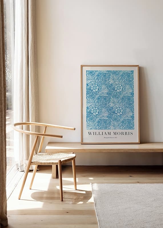 Poster William Morris Marigold Pattern 1875 crossfade