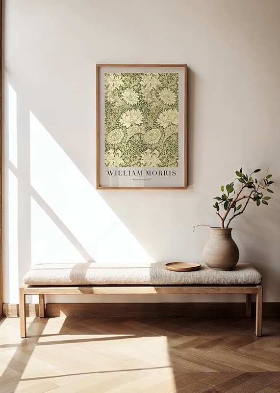 Poster William Morris Chrysanthemum 1877 crossfade