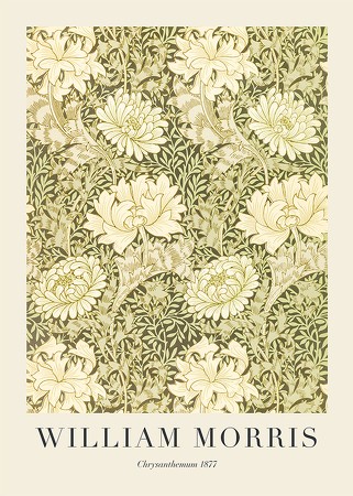 Poster William Morris Chrysanthemum 1877