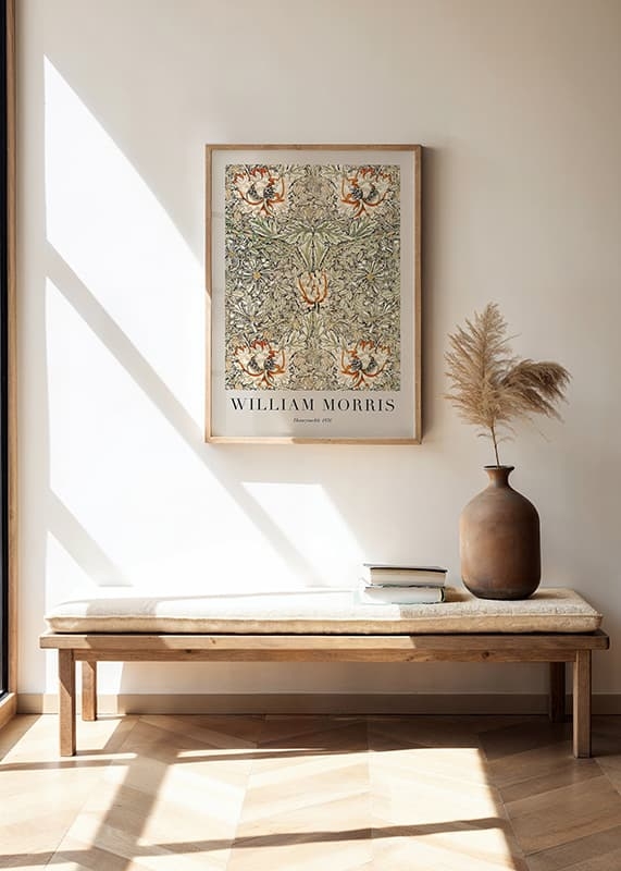 Poster William Morris Honeysuckle 1876 crossfade