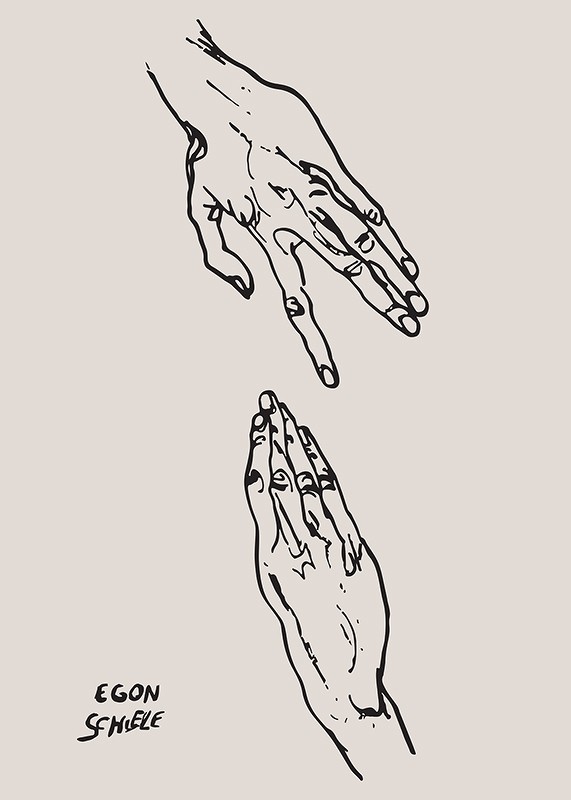 Egon Schiele Art Hands-3