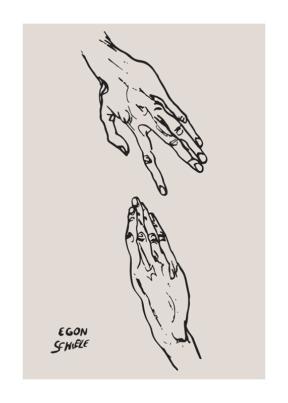 Egon Schiele Art Hands-1