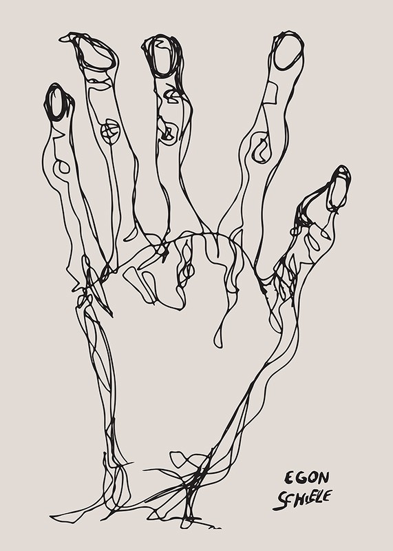Egon Schiele Hand-3