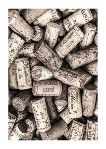 Poster Wine Corks