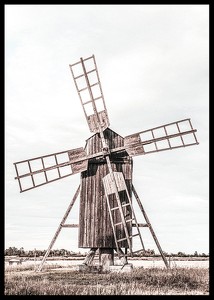 Old Wooden Wind Mill-2