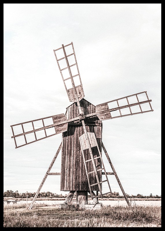 Old Wooden Wind Mill-2