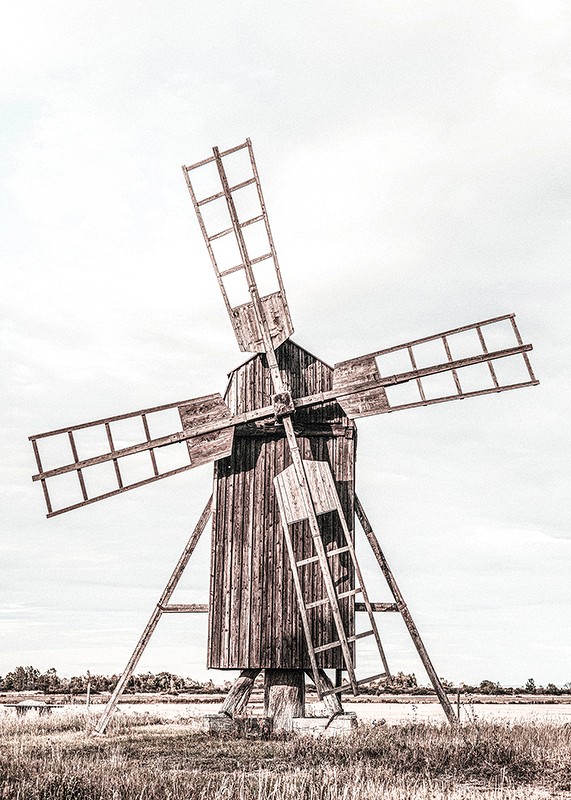 Old Wooden Wind Mill-3