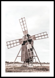 Old Wooden Wind Mill-0
