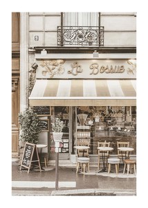 Poster Cafe in Paris