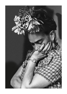 Frida Kahlo B&W-1