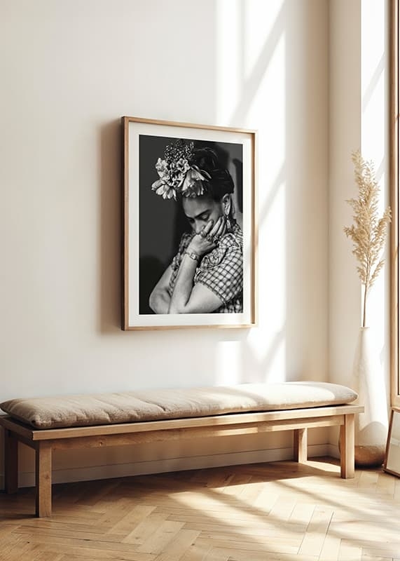 Poster Frida Kahlo B&W crossfade
