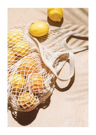 Poster Lemons In Net Bag
