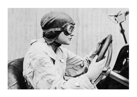 Poster Female Racecar Driver
