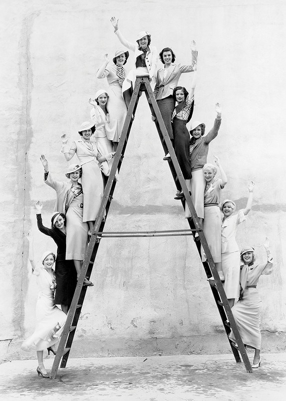 Women On Ladder-3