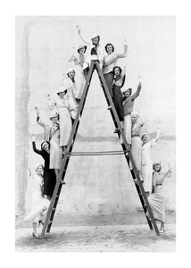 Women On Ladder-1