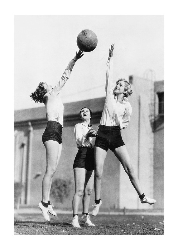 Women Playing Basketball-1