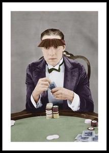 Gambler At Card Table-0