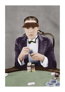 Gambler At Card Table-1