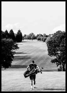 Golfer Down The Fairway-2