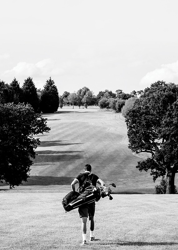 Golfer Down The Fairway-3