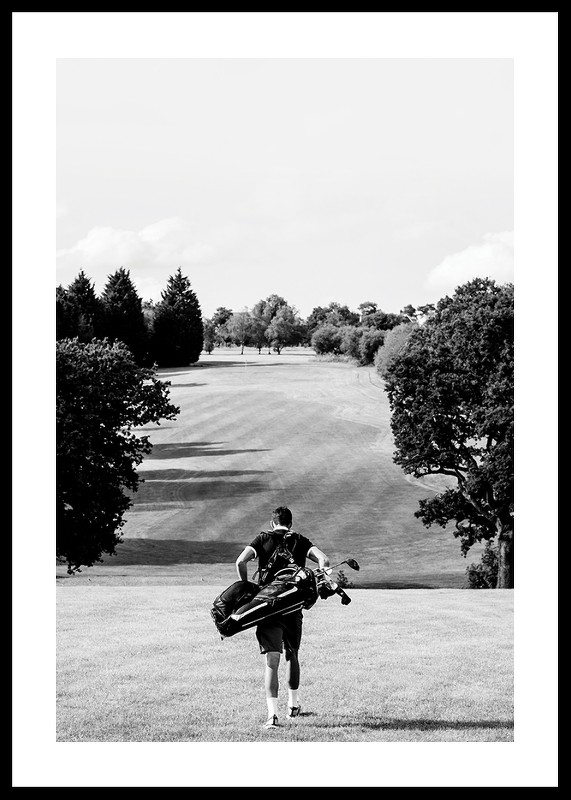Golfer Down The Fairway-0
