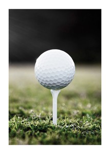 Golf Ball On Tee-1