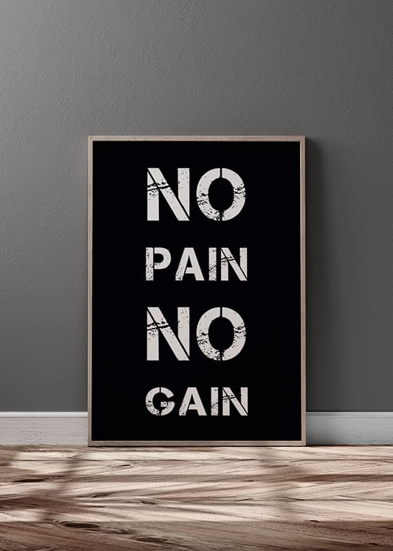 Poster No Pain No Gain crossfade