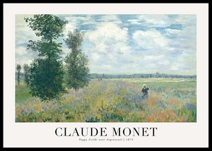 Poppy Fields 1875 By Claude Monet-0