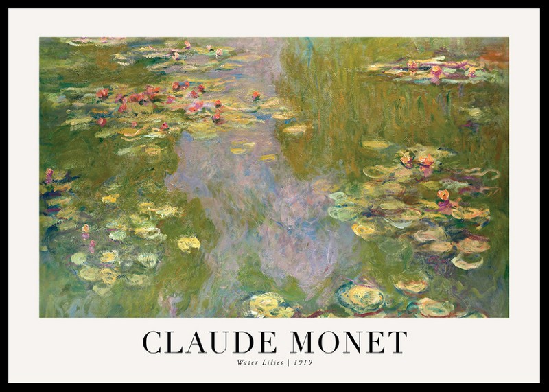 Water Lilies Landscape 1919 By Claude Monet-0