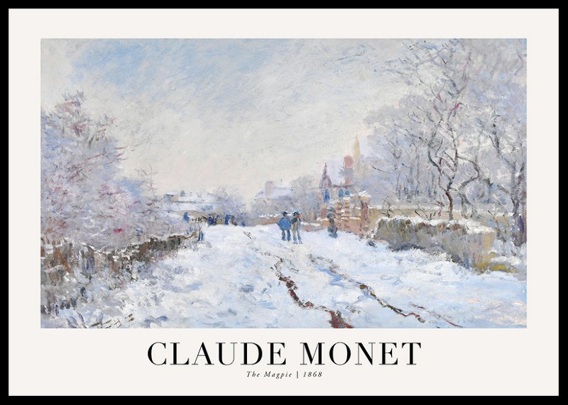 The Magpie 1868 By Claude Monet-0