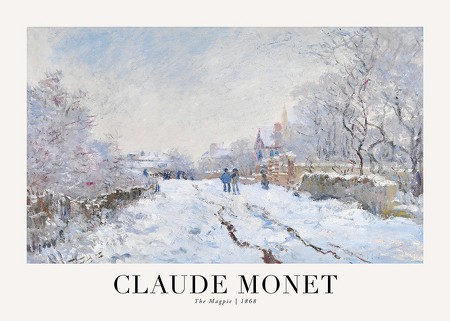 Poster The Magpie 1868 By Claude Monet