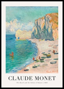 The Beach 1885 By Claude Monet-0