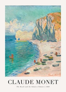 The Beach 1885 By Claude Monet-1