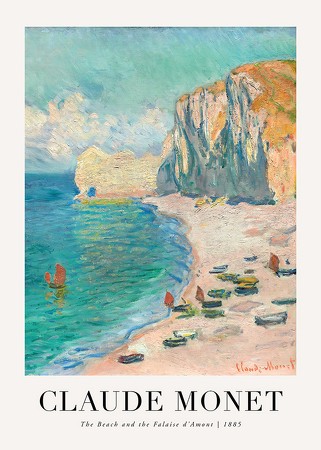 Poster The Beach 1885 By Claude Monet