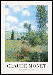 View Of Vetheuil 1880 By Claude Monet-0