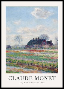 Tulip Fields At Sassenheim 1886 By Claude Monet-0