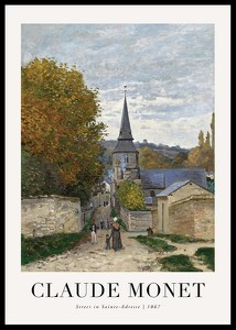 Street In Sainte-Adresse 1867 By Claude Monet-0