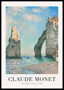The Cliffs At Etretat 1885 By Claude Monet-0