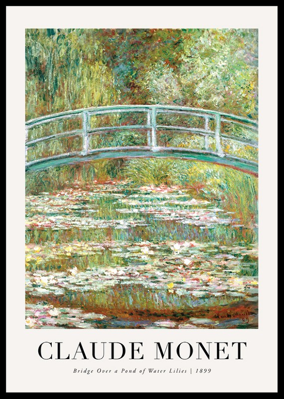 Bridge Over A Pond 1899 By Claude Monet-0