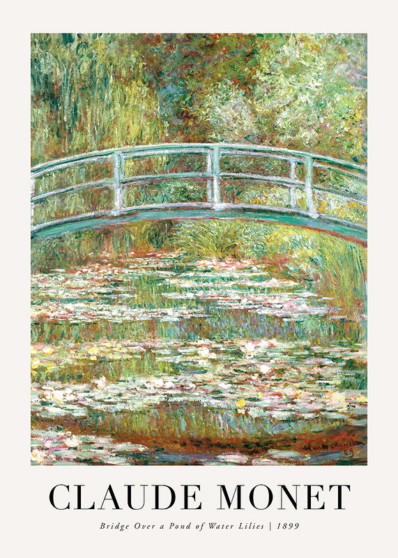 Bridge Over A Pond 1899 By Claude Monet-1