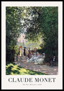The Parc Monceau 1878 By Claude Monet-0