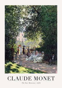 Poster The Parc Monceau 1878 By Claude Monet